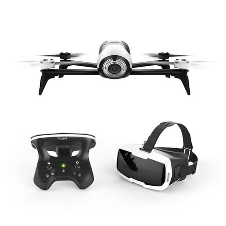 Parrot Bebop 2 FPV Drone Kit with Parrot CockpitGlasses and Parrot SkyController 2  - White (Certified (Parrot Mki9100 Best Price)