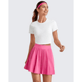 thumbnail image 6 of G4Free Pleated Women's Tennis Skirts Flowy Golf Skorts High Waisted Soft Athletic A Line Built-in Shorts with 2-Way Pockets, 6 of 7