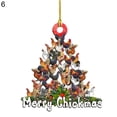 thumbnail image 2 of Hanging Pendant Christmas Series Pattern Weather Resistant Wood Door Decorating Sign Kids Gift, 2 of 9
