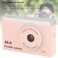 thumbnail image 5 of Suodoka Digital Camera 40MP 1080P 2.4 Inch Screen 8x Digital Zoom Front Rear Dual Lens Compact Camera for Students Selfie Travel Pink, 5 of 10