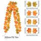 thumbnail image 3 of Holiday Simulation Maple Leaf Rattan Stair Door Decoration Garden Home Decoration Door And Window Decoration Wall Decoration, 3 of 6