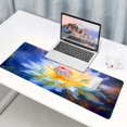 thumbnail image 3 of Flower Large Mouse Pad 31.5x11.8 Inches Bohemian Mandala Plant Lotus Pattern Printed Mouse Pad for Home Studio Keyboard Table Mat BDHYMN278, 3 of 6