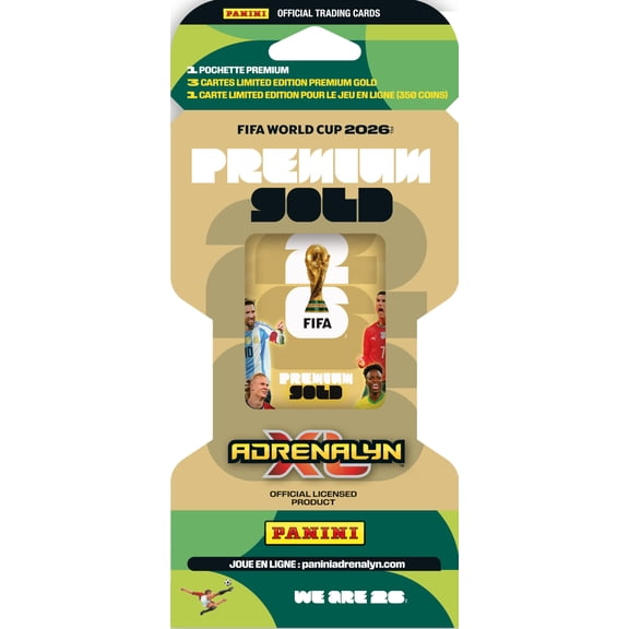 Cartas Coleccionables Panini Copa Mundial FIFA 2026 Premium Oro