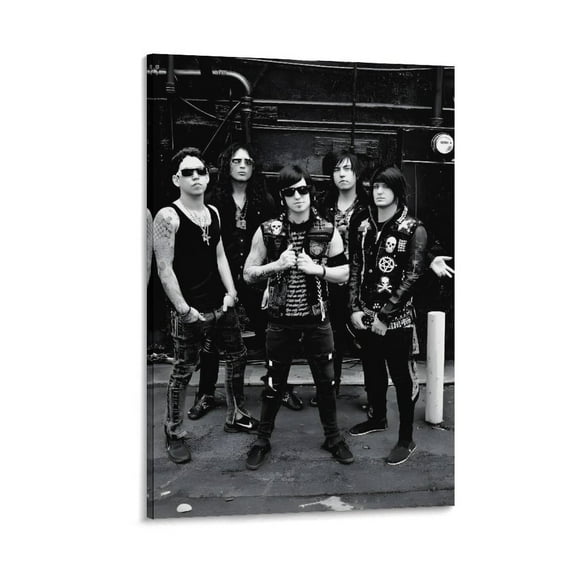 Escape The Fate Art Metallic Rock And Roll Poster Artworks Picture Print Poster Wall Art Painting Canvas Gift Decor Home Posters Decorative 16x24inch(40x60cm)