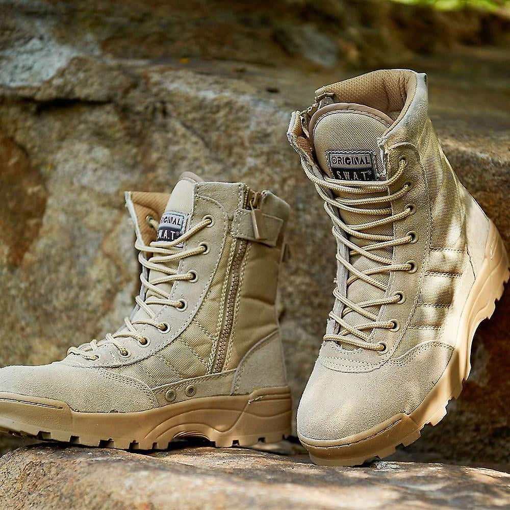 JFBUJC Desert Tactical Military Boots Special Force Uniform Work