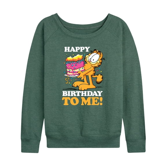 Garfield - Happy Birthday To Me - Women's Lightweight French Terry Long Sleeve Shirt
