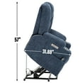 thumbnail image 5 of Newest Power Lift Recliner Chair with Massage , Heat for Elderly, Overstuffed Wide Recliners, Heavy Duty Motion Mechanism with USB , Type C Ports, 2 Steel Cup Holders, Blue, 5 of 9