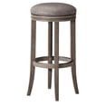 thumbnail image 2 of Maven Lane Tabouret de Bar Eva, Chêne Récupéré avec Cuir Vegan Ronan Stone, Ensemble de 4, 2 of 6