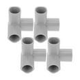 Masteelf 4pcs Tee Pvc Fittings Pvc Pipe Fitting Tshaped Pipe