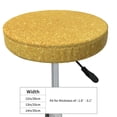 thumbnail image 4 of Naloa Gold Shiny Round Bar Stool Cushion Cover 12-14 inch, Fits Kitchen, Office, Restaurant Chairs - 12 inch, 4 of 7