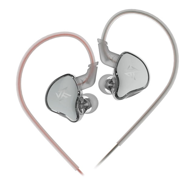 Audífonos KZ EDCX con cable para juegos de música deportiva (gris sin micrófono) Ndcxsfigh Para estrenar
