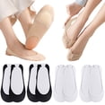 thumbnail image 2 of ManxiVoo Ice No Show Thin Liner Comfort Socks for Women 4 Pack Non Slip Fit Every Shoe Style, 2 of 9
