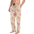 thumbnail image 5 of Beautiful Flamingo Men's Pajama Pants, Soft and Comfortable Lounge Sleep Bottoms with Pockets, Men's Sleepwear with Custom Print, Medium, 5 of 7
