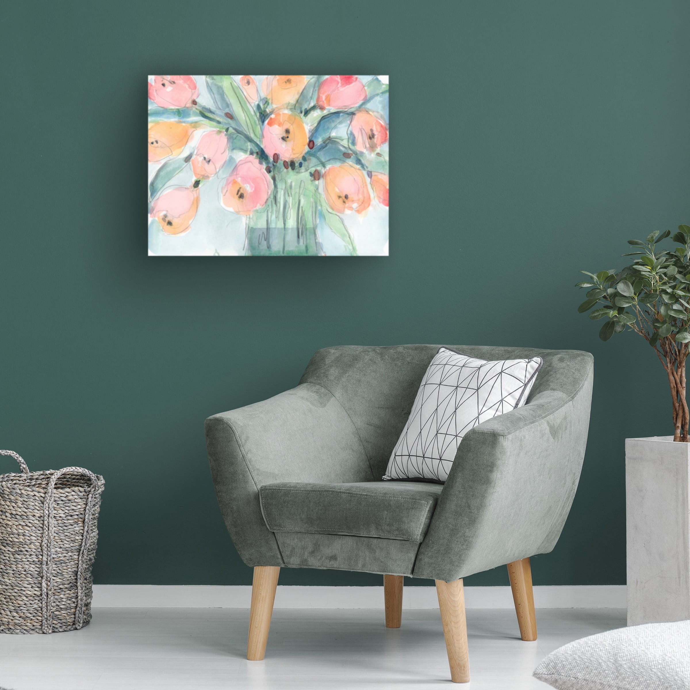 Samuel Dixon 'Tulip Bouquet IV' Canvas Art