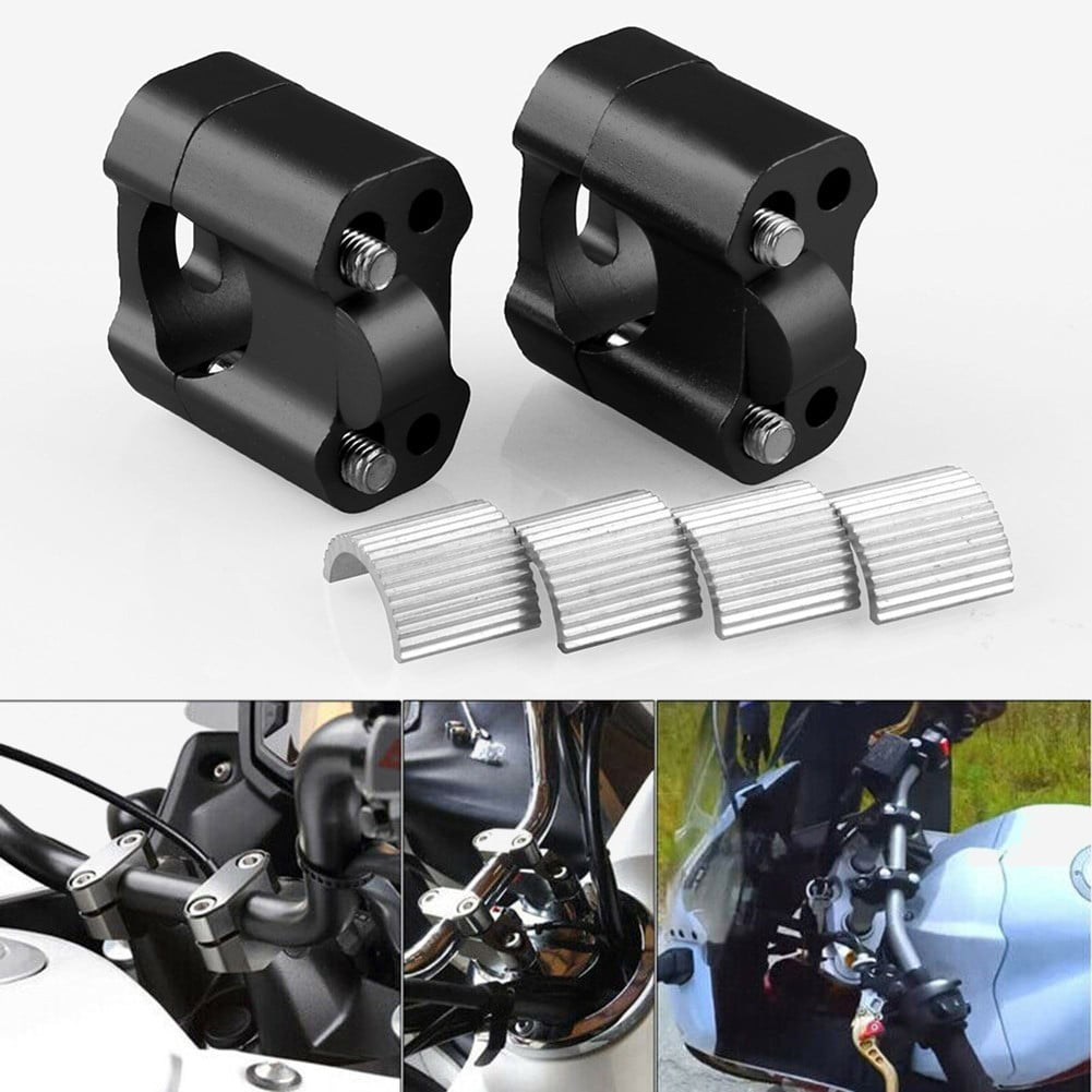 28mm Handlebar Fat Bar Mount Clamps Risers Adapter for Dirt Pit Bike