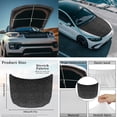 thumbnail image 4 of Yuyamidu Black Leopard Print Car Hood Cover Protector Elastic Vehicle Side View Mirror Wrap 3pcs Car Front Hood Cover Removable Mirror Covers Auto Accessories for Cars Sedans, 4 of 7