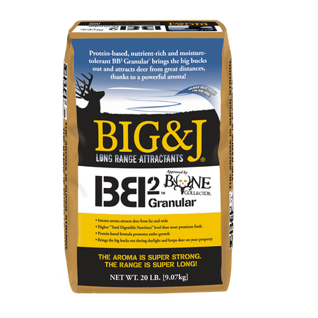 UPC: 0853804007016 | Big & J BB2 Granular Long Range Deer Attractant  20lb Bag