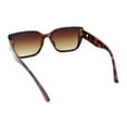 thumbnail image 6 of Womens Mod Inset Lens Oversize Rectangular Cat Eye Retro Plastic Sunglasses Tortoise - Brown, 6 of 6