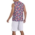 thumbnail image 2 of Sikiie colorful Skull flower daisy Basketball Jersey Reversible Men's Mesh Athletic Sports Shirts Training Practice S-4XLSmall, 2 of 6