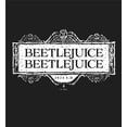 thumbnail image 4 of Beetlejuice Beetlejuice White Sign Logo Adult Black Crew Neck Short Sleeve Tee-Medium, 4 of 4