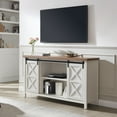 thumbnail image 4 of Henn&Hart 58" White/Golden Oak TV Stand, 4 of 5