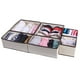thumbnail image 4 of Naiovety Caja contenedora de 6 uds., soporte de cesta de tela, cajón Beige, divisor, organizadores de armario, ropa interior, bufandas, Almacenamiento y organización del hogar, 4 of 6