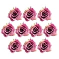 thumbnail image 2 of 10 piezas 5,5 cm rosas artificial cabezas botón de flor decoración de la habitación de , púrpura Yotijar Cabeza de flor, 2 of 9