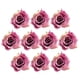 thumbnail image 2 of 10 piezas 5,5 cm rosas artificial cabezas botón de flor decoración de la habitación de , púrpura Yotijar Cabeza de flor, 2 of 9