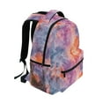 thumbnail image 5 of School Backpack Lightweight Multipocket College High Middle Student Bag 15L Colorful Nebulae Marble, 5 of 9