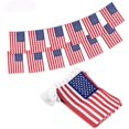 thumbnail image 1 of 40PCS USA Flags Independence Day Banner American Small String Mini Flags Triangle Vintage Flags Pennant Banner Patriotic Events, Sports, Bars Decorations 38FT, 1 of 7