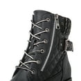 thumbnail image 4 of Globalwin Combat Boots For Women Low Heel Black Ankle Boots 8M, 4 of 8