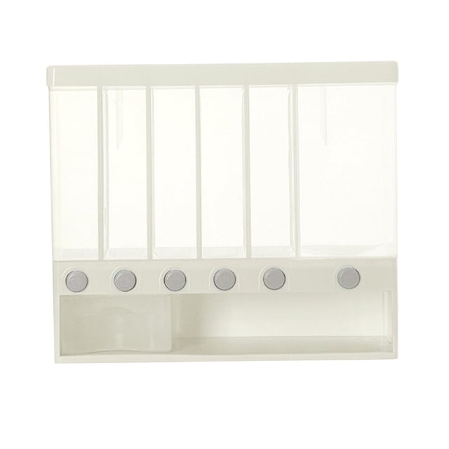 GUOOL Wall-Mounted Distributeur de Céréales Séparé Boîtes Organisatrices Grains Entiers Seau à Riz