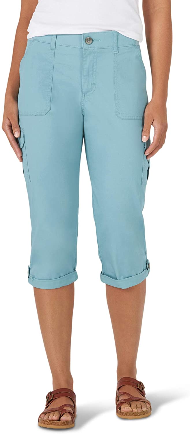 Mid Rise Cargo Capri Pant 12 Kahuna 