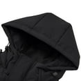 thumbnail image 4 of Men's Fall Winter Warm Windbreaker Warm Down Jackets Thick Full Zip Casual Hooded Waterproof Jacket Black M, 4 of 8