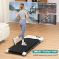 thumbnail image 3 of Walking Pad 2 in 1 Under Desk Treadmill,Running Jogging Machine with Remote Control for Home Office,Running Area 16.14*39.37 inches,Lightweight Portable Desk Treadmill Installation Free（White）, 3 of 7