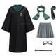 thumbnail image 5 of Disfraz unisex de Slytherin, bata de escuela mágica, capa, suéter, vestido, corbata, gafas, conjunto de brujería, disfraz de Halloween, 5 of 5