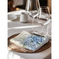 thumbnail image 6 of Flowers Leaves Cloth Napkins Set of 8 Reusable Dinner Napkins, Farmhouse Floral Blue Green Beige Cocktail Napkin Washable Table Napkins for Wedding/Holiday Party/Baby Shower 20"x20", 6 of 7