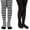 Black/White, variant on Jefferies Socks Girls Stripe Nylon Halloween Christmas Dress Tights 2 Pack