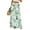 Mint Green, variant on Women's Flowy Floral Wide Leg Pants with Adjustable High Waist Drawstring, Functional Pockets and Relaxed Casual Fit for Farmers Markets and Summer Festivities,Mint Green S
