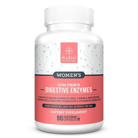 Women's Digestive Enzymes â?? Vegan Vegetarian Supplement with Probiotics Protease Bromelain & Natural Gut Enzymes for Women â?? All Natural IBS Relief, Leaky Gut Repair â?? Stop Bloating (Best Probiotic For Leaky Gut)