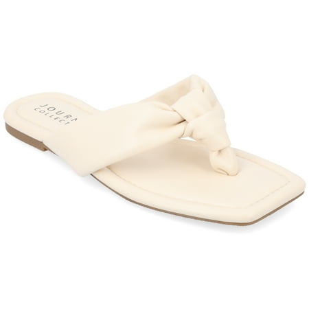 

Journee Collection Womens Ares Tru Comfort Foam Light Puff Flip Flop Sandals
