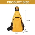 thumbnail image 2 of Hukapapa Mochila multifuncional para mujer con hombro colgado al hombro Bolso de pecho para hombre de tela Oxford.amarillo, 2 of 5