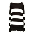 thumbnail image 2 of Hooked Up By Its Our Time Juniors Cold Shoulder Sweater Black Spiritual Vanilla M, 2 of 3
