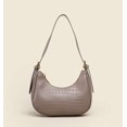 thumbnail image 3 of LinYooLi Sac à Bandoulière pour Femmes Sac en Croissant Lumineux Petit Sac Crocodile avec Sangle Réglable, 3 of 6