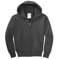 thumbnail image 5 of Port & Company ® - Youth Core Fleece Full-Zip Hooded Sweatshirt. PC90YZH, 5 of 6
