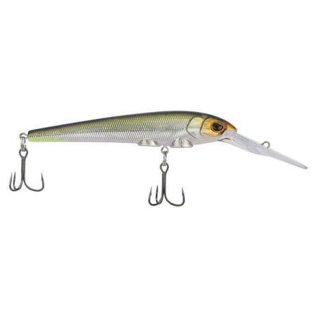 Berkley Deep Hit Stick Fishing Lure Golden Alewife 1/3 oz 3.75in Wide Aggressive Tail Action and Beefier Profile Equipped with Sharp Fusion19 Hook