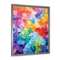 thumbnail image 2 of Designart "Blue and Pink Cubist Marine Discovery I" Animals Framed Wall Art - Modern Blue Coral Hallway Framed Wall Art Decor, 2 of 6