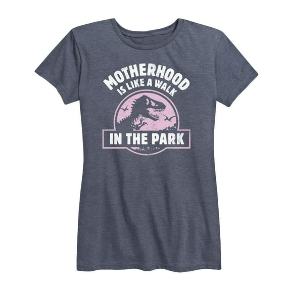 Instant Message - Motherhood Walk In The Park - Women's Short Sleeve Graphic T-Shirt