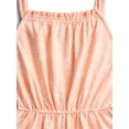 thumbnail image 2 of Wonder Nation Little Girls' Sleeveless Print Romper, Sizes 4-10, 2 of 3