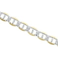 thumbnail image 4 of 10K Yellow Gold 10.75mm Diamond Cut Solid Anchor Mariner Chain Necklace 24 Inch, 4 of 7